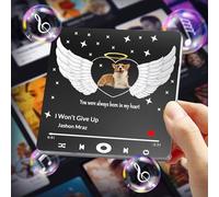 Customised Music Fridge Magnet, Custom Music Album Fridge Magnet - Personalized Musical Fridge Magnets with Photo, Song & Album Cover for Christmas Valentine's Day Personalized Gifts for Couples