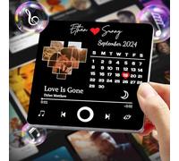 Customised Music Fridge Magnet, Custom Music Album Fridge Magnet - Personalized Musical Fridge Magnets with Photo, Song & Album Cover for Christmas Valentine's Day Personalized Gifts for Couples