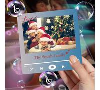 Customised Music Fridge Magnet, Custom Music Album Fridge Magnet - Personalized Musical Fridge Magnets with Photo, Song & Album Cover for Christmas Valentine's Day Personalized Gifts for Couples