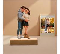 Customised Photo 2D Effect Cartoon Character Desktop Decorations Personalised Photo 2D Cartoon Acrylic Desktop Ornaments Personalised Anniversary Birthday Collectibles Office Home Living Room Gift