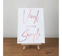Customised ‘Pick a Seat Not a Side’ A4 Acrylic Wedding Decor Sign, Choose Your Colour and Vinyl (Metallic Rose Gold Vinyl Text)