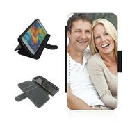 Customised-Printing For Samsung Galaxy A21S personalised phone case wallet flip case photo on the front panel Black