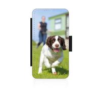 Customised-Printing Personalised For Samsung Galaxy A50 phone case wallet flip case photo on the front panel card slots magnetic catch Black