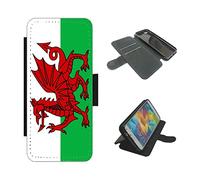 Customised-Printing Welsh Flag phone case Wallet for Samsung A13 5G flip cover PU leather Wales Dragon (Samsung Galaxy A13 5G)