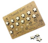 Customistable Wooden Reward charts for Children Behaviour - Velcro Star Kids Reward Chart and Sticker Chart for Potty Training, Star chart for Children Behaviour and Weaning Chart