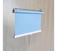 Customizable 100cm x 200cm Blue Roller es SelfAdhesive Blackout Privacy ains No Drilling Retractable Sun e for at and Enhanced Light Control