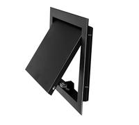 Customizable 12x28in Metal Ceiling Access Panel - Easy Access Attic Door for Drywall, Laundry Chute, Bathroom Wall Maintenance - Sleek Black Finish (30x70cm)