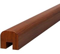 Customizable 130cm Walnut Wooden Railing Cap with Card Slot - Modern Home Decor for Stylish Top Rails, Perfect for Home Improvement and Interior Design