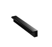 Customizable 1pc 175cm Stainless Steel Waterfall Spillway for Pools & Ponds - Water Feature with PVC Connector Silver/Black h