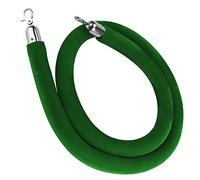 Customizable 2.5m Green Velvet Rope with Hooks for Crowd Control - Elegant Stanchion Solution for Restaurants Hotels Cinemas and Events - and Stylish Design