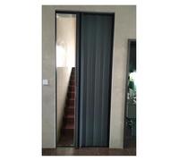 Customizable 2m Tall Accordion Sliding Folding Doorable Extra WideRoom Divider for Hallway & LaundryDurable Metal Retractable Door with Hardware (94x200cm)