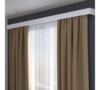 Customizable 3 in 1 AIN Pelmet Box with Double Track for Ceiling & Wall Mount Versatile 1.8m / 5.9ft Design Perfect for Living Room & Bedroom Decor