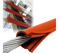 Customizable 35kV Silicone Insulation Sleeve for High Voltage Cable, Cut-to-Length, 12-150mm ID,1pc(ID 130mm/5.1inx6ft/2m)