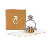 Customizable 3D Popup Card Sustainable Materials Romance Valentine Anniversary Special Moment Artistic Design Card