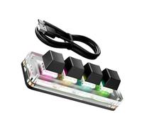 Customizable 4 Macropad Programmable Keyboards Copy Shortcut for E-sports Game Mechanical Small Keypad Customizable Macropad