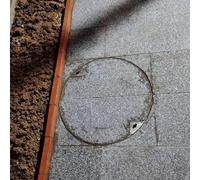 Customizable 500mm Stainless Steel Round Manhole Cover Hidden Drainage Access for Residential Areas & Courtyards Includes Lifting Keys Sleek & Durable Design (D 800mm)