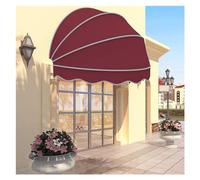 Customizable 85cm Foldable Canopy for Doors & - UV & Rain Protect Patio e Shelter for Deck Balcony Yard - Red Outdoor Cover