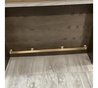 Customizable 8ft Square Pipe Foot Rail Kit - Ideal for Hotel Bars, Dining Tables & Counter Use - Easy Clean Undercounter Mount Pub Kick Rest for Stylish Island & Counter Design