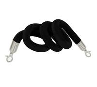 Customizable 9ft Grey Apricot Velvet Rope with Silver Clasps - Premium Crowd Control Barrier for Queue Poles, Perfect for Theaters, Grand Openings & Events