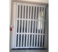 Customizable Accordion Bi-fold Door with Handles Acrylic Glass Sliding Door for Bedroom Office Restaurant - Space-Saving Folding Door Solution