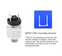 Customizable Air Pressure Switch for Air Compressors 15 to 140psi Range Metal Body with Plastic Insulated Casing External Thread 1/4 or 1 Over 8 Connection Secure (QPM11- A)