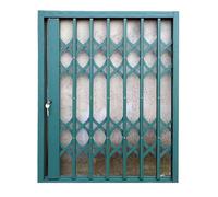 Customizable Aluminum Alloy Security Bars for Windows & Sliding Doors - Lockable Folding Anti-Burglary Fence Outdoor Home Safety Solution (100x120cm)