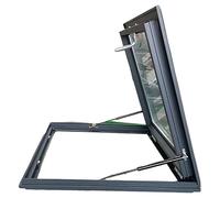 Customizable Aluminum Alloy Skylight Access Hatch with Lockable Handle for Attics Basements & Outdoor Spaces - 60x95cm Roof Ventilation ution