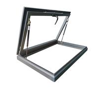 Customizable Aluminum Skylight for Basements & Attics Double Glazed Ilated s Size: 100 x 50 cm Energy Efficient &Perfect for Home Improvement.