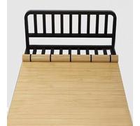 Customizable Bamboo Folding Bed Mat - Soft/Hard Roll-Up Summer Cooling Pad for Lumbar Support - Portable Wooden Slatted Mattress (63x71in) - Ideal for Travel and Home Use