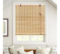 Customizable Bamboo Roller es Retro Bamboo Blinds for Window Door Terrace & Balcony Sun Protect & Privacy Side Pull FNatural (100cm x 200cm)