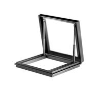 Customizable Basement Emergency Escape Hatch 65x60 cm Lockable Roof Access Hatch with Reinforced Handle - Safe Skylight for Emergency Exits and Security Solutions