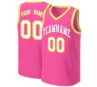 Customizable Basketball Jersey for Teams and Personalized Wear, Ideal for Courts and Fans Pink