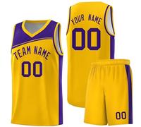 Customizable Basketball Sleeveless Jersey and Short Set Personalized Team Number #30 Quick-Dry Breathable Basketball Kit for Men Boys