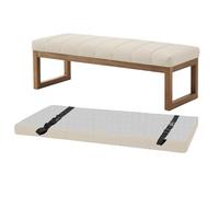 Customizable Bench Cushions with Non-Slip Pillow, Perfect for Indoor/Outdoor Dining & Garden Use, Fits 45x140CM Bench Seats - Comfortable & Stylish