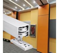 Customizable Bifold Door Hardware Kit Sturdy Sliding Rail System with Cuttable Track Easy Installation Parallel Guides & Smooth Caster Wheels for Home Upgrade