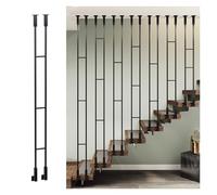 Customizable Black Stair Balusters for Safety - 90cm/35.4in Stair Spindles for ils, Porch Deck Railing & Outdoor Steps - Prevent Falls with Durable Design