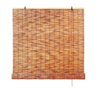 Customizable Brown Bamboo BlindsHandWoven Retro Roller Shades for Indoor/Outdoor Privacy Ideal Window & Door Cover 75 x 225 cm EcoFriendly Stylish Home Decor