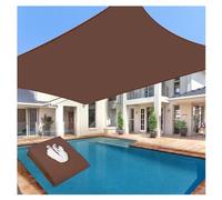 Customizable Brown Sail e for Patio 100% UV Protect Rainproof & Breathable Canopy Easy Inll with Hardware Kit (2x10m to 10x10m)
