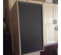 Customizable Cabinet Tambour Door Kit, Flexible DIY Pull Down Sliding Slat Gate System for Counters & Appliances, Storage Sideboard(24x40in (61x102cm))