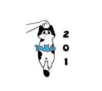 Customizable Cartoon Cat Door Plate, Fun & Cute Personalized House Number Sign, Home Office Decorative Plaque, 9.05 * 4.72in, Lightweight, Easy to Hang, Ideal for Cat Lovers