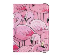 Customizable Cartoon Cute Flamingos Pink Leather Passport Holder Covers Case Wallet Combo Passport Holder Waterproof, Cartoon cute flamingos pink, One Size