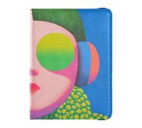 Customizable Cool Boy Dopamine Color Leather Passport Holder Cover Wallet Passport Case Cute Passport Book Ultra Slim, COOL BOY dopamine color, One Size