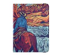 Customizable Cowboys in The Valley Leather Passport Card Holder Cover Combo Travel Documents Organizer Protector Document Organizer Holder Accessories Waterproof, Cowboys in the valley, One Size