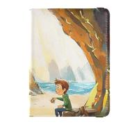 Customizable Dragon Guarding The Treasure Leather Passport Holder Cover Wallet Wallet Combo Passport Cover with RFID Blocking Waterproof, Dragon guarding the treasure, One Size