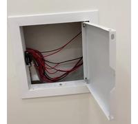 Customizable Drywall Access PanelInvisible Electrical/Plumbing Service Door Spring Loaded for Home Hotel Office Restaurant (White 55x35cm/21.7x13.8inch)