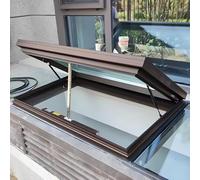 Customizable Electric Skylight Window for Sunrooms Basements & Attics - Tempered Double-Glazed Glass Remote Control Gas Strut Lift Rain Sensor for Optimal Light & Ventilation