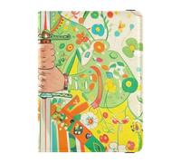 Customizable Elegant Lady with A Sword Green Leather Passport Holder Covers Case Passport Wallet Passport Holder Combo with Vaccine Card Slot Waterproof, Elegant lady with a sword green, One Size