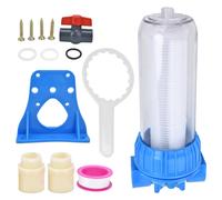 Customizable Filtration Hub, Designed for Heavy Sediment Applications, 10 Inch Transparent Water Filter Housing, Offers High Flow Rate with Standard