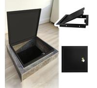 Customizable Floor Access Panel - Push Open Embedded Aluminium Attic Door for Plumbing & Electrical Access, Available in Black, White, Gray - Durable & Stylish Design