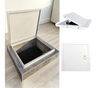 Customizable Floor Access Panel - Push Open Embedded Aluminum Attic Door for Plumbing & Electrical Access - Available in Black, White, Gray - Durable & Stylish Design